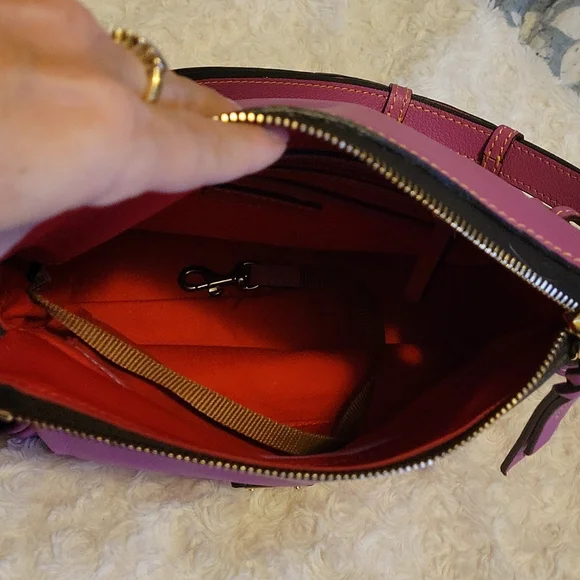 Dooney & Bourke calf leather mini satchel shoulder bag - Picture 7 of 7